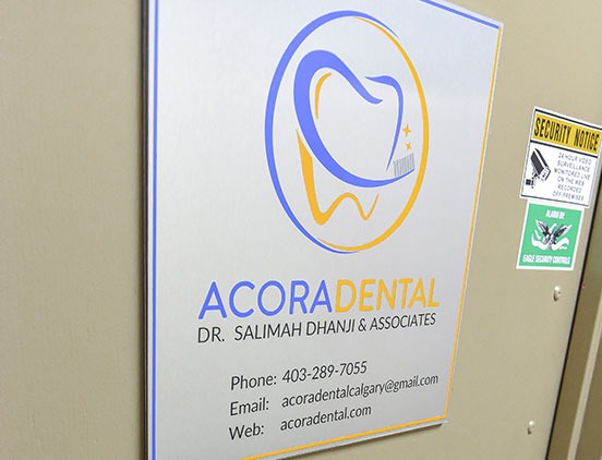 Clinic Entrance | Acora Dental | General & Family Dentist | NW Calgary